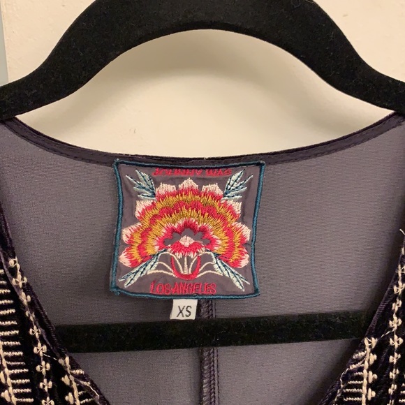 💜Johnny Was Matilda Button Down Djellaba Velvet Dress Size (XS) Warn Once!!!💜 - Picture 12 of 16